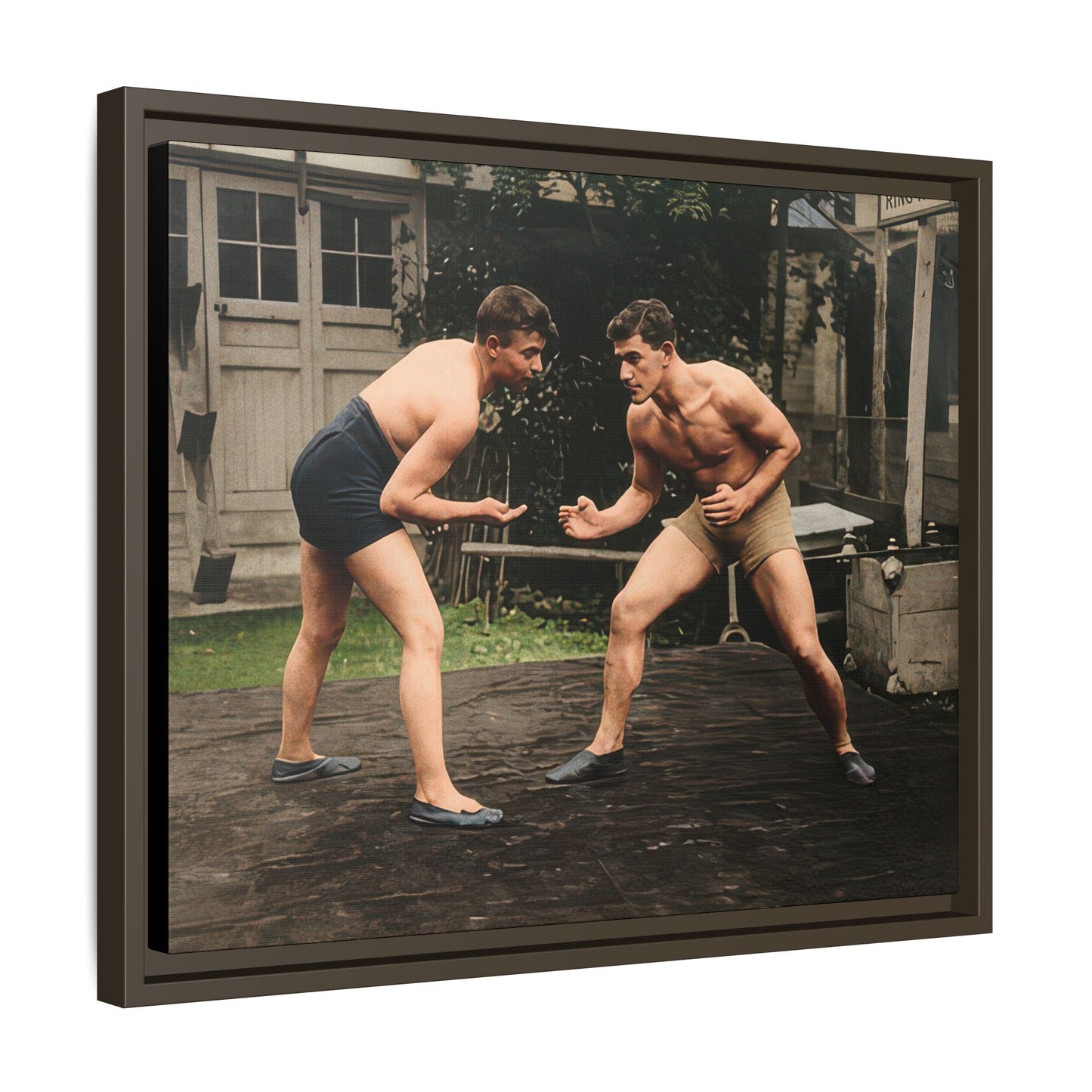 athlétisme 033 | Framed Vintage Photo - Matte Canvas