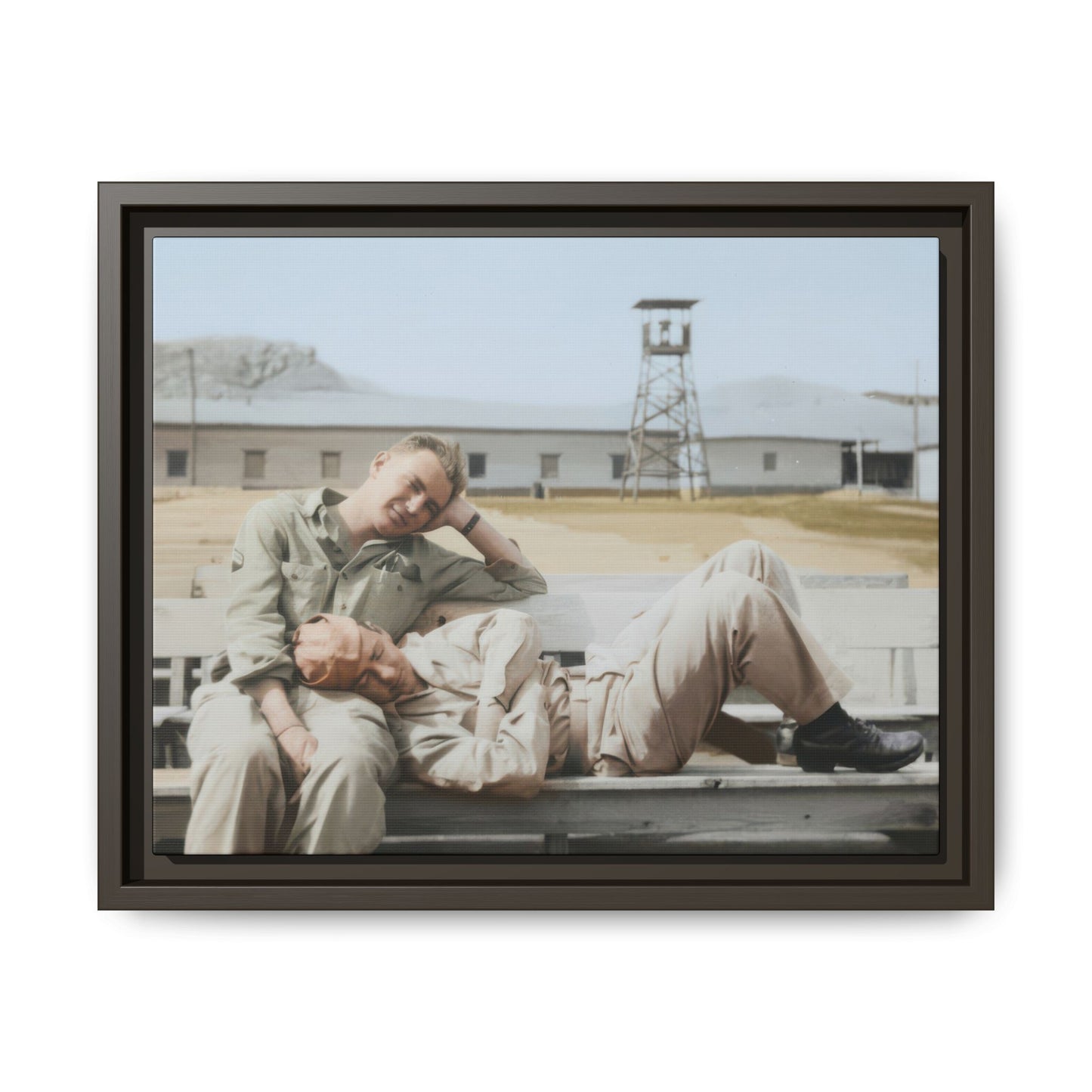 paire 096 | Framed Vintage Photo - Matte Canvas