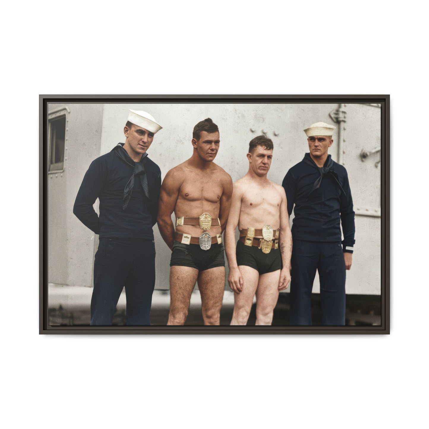 athlétisme 049 | Framed Vintage Photo - Matte Canvas