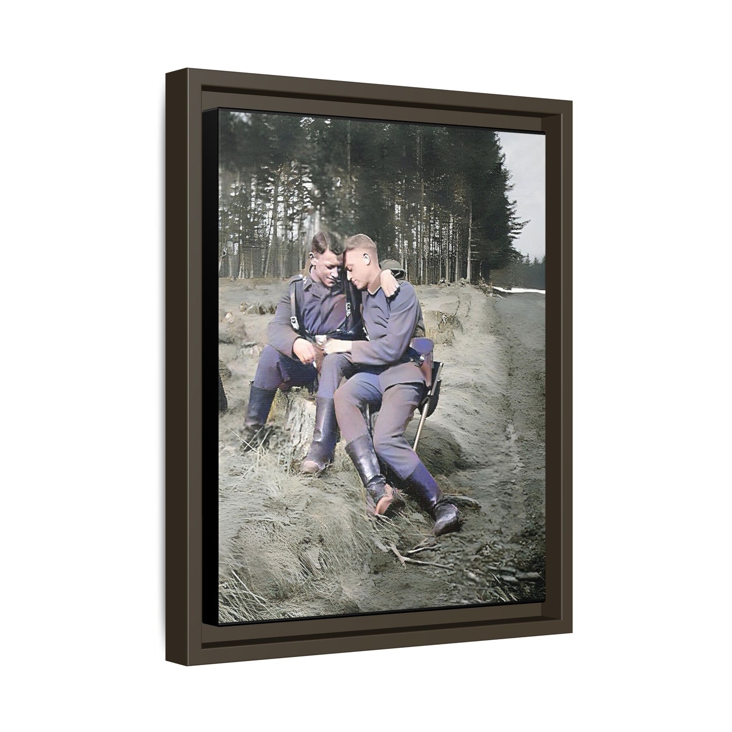 paire 006 | Framed Vintage Photo - Matte Canvas