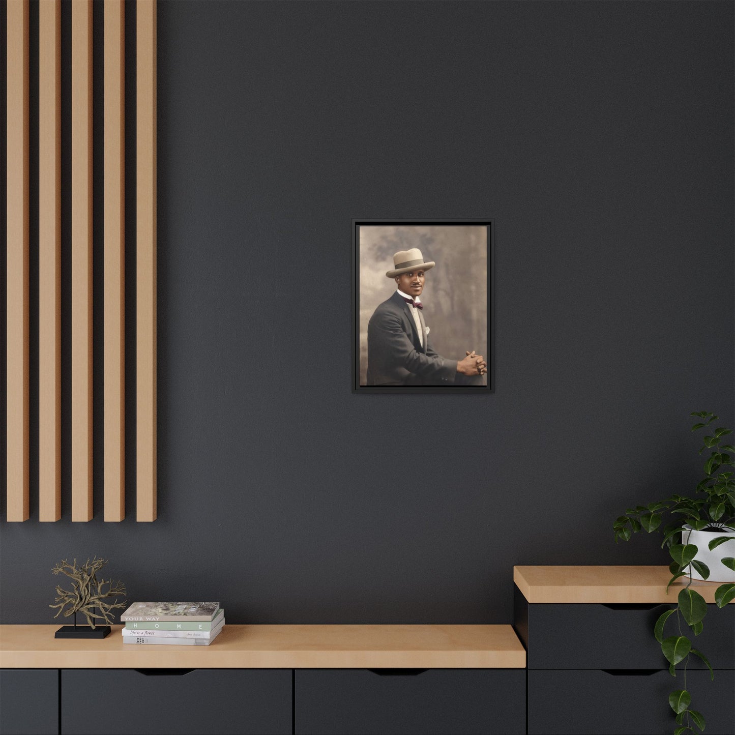 celibataire 004 | Framed Vintage Photo - Matte Canvas