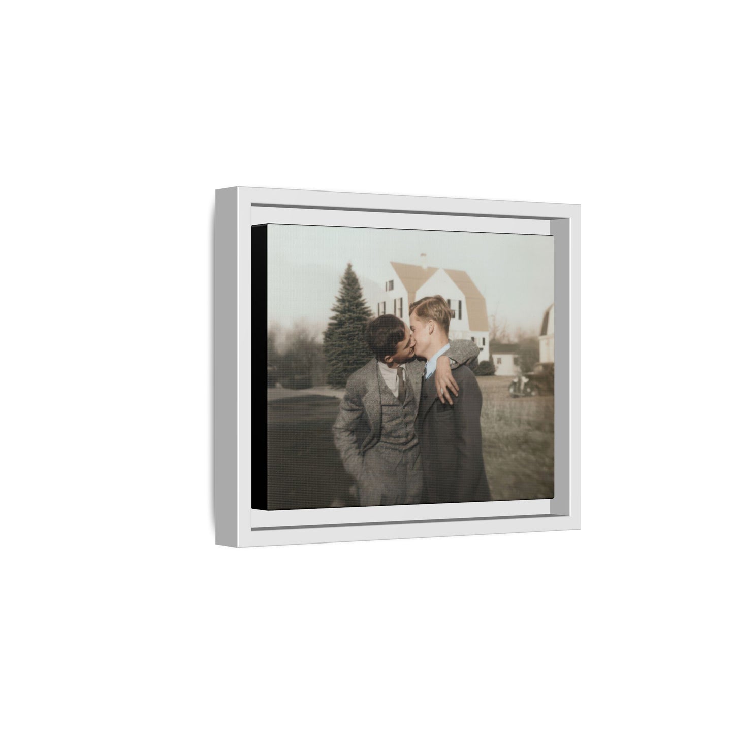 paire 005 | Framed Vintage Photo - Matte Canvas