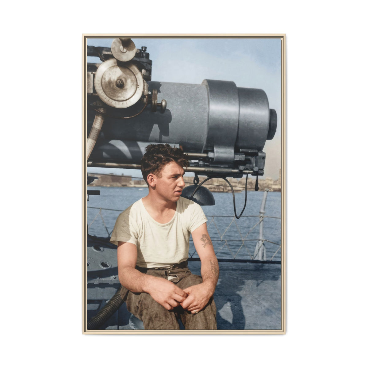 celibataire 026 | Framed Vintage Photo - Matte Canvas