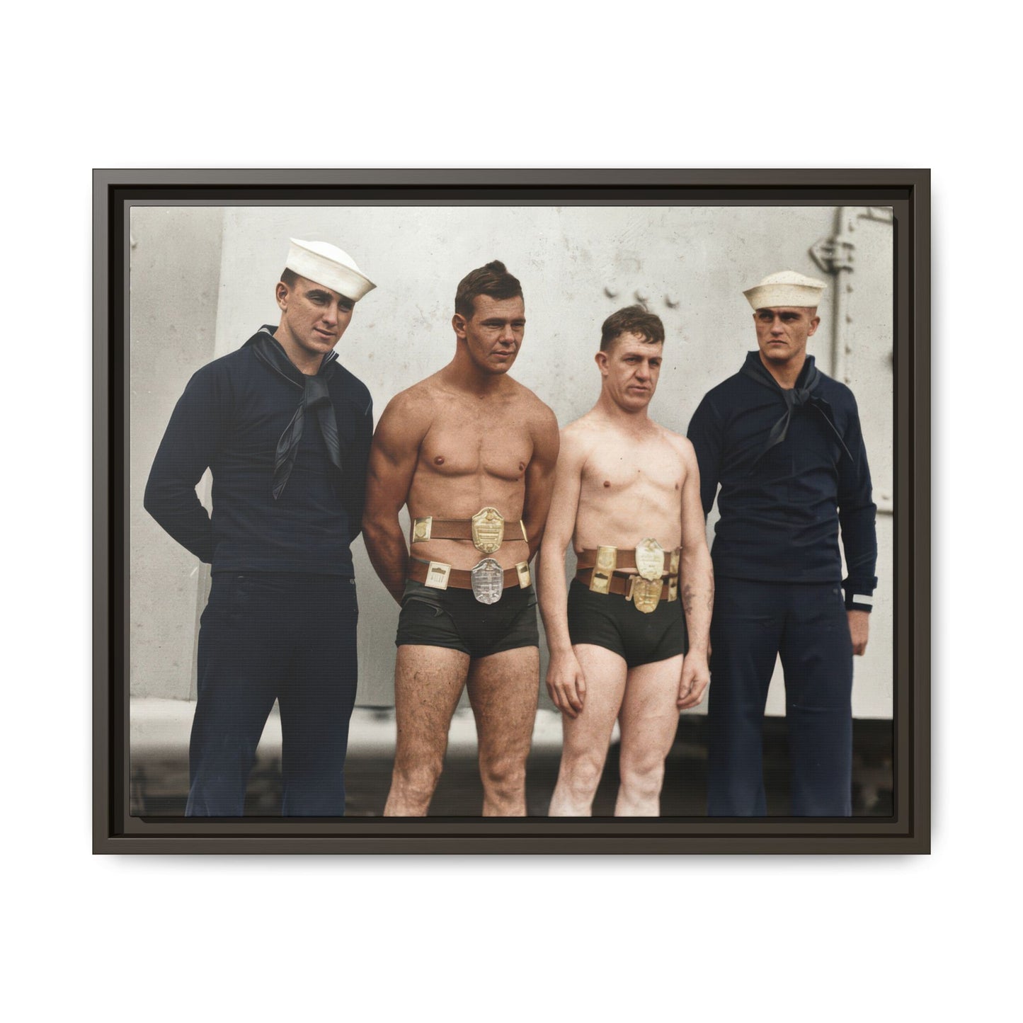 athlétisme 049 | Framed Vintage Photo - Matte Canvas