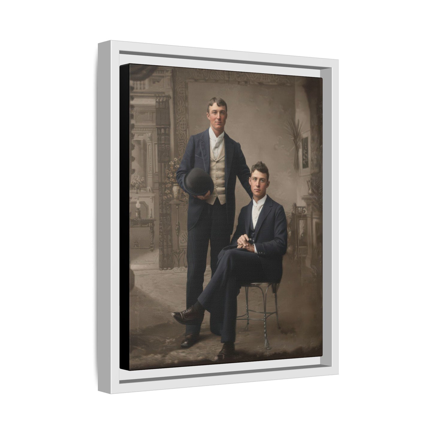 paire 149 | Framed Vintage Photo - Matte Canvas