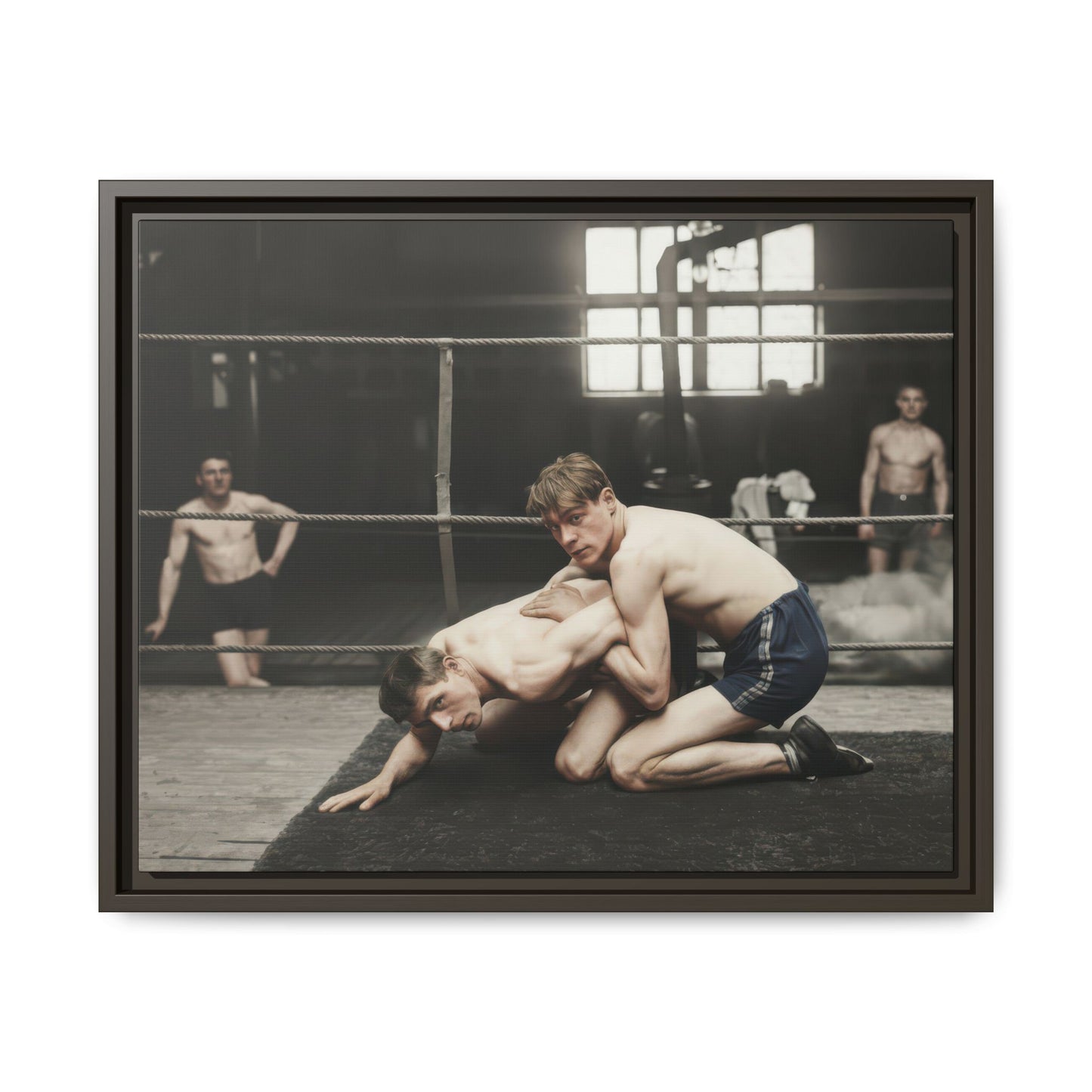 athlétisme 005 | Framed Vintage Photo - Matte Canvas