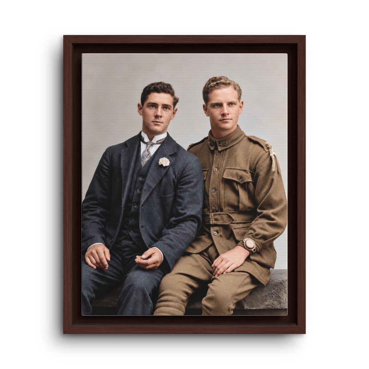 paire 169 | Framed Vintage Photo - Matte Canvas