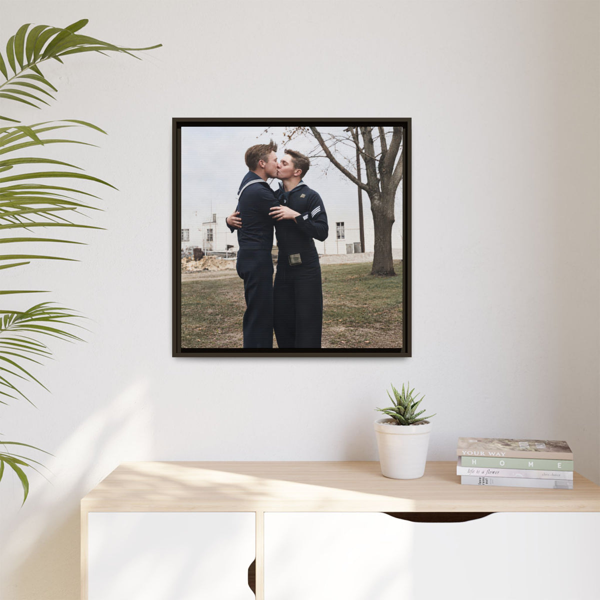 paire 034 | Framed Vintage Photo - Matte Canvas