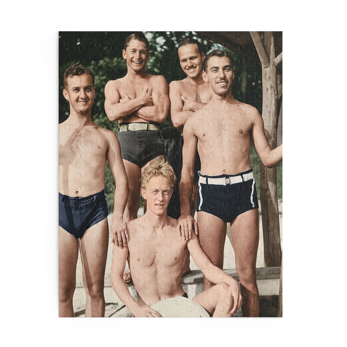 Lakeside Swim Club Companions | Restored Historical Jigsaw Puzzle | nager 041