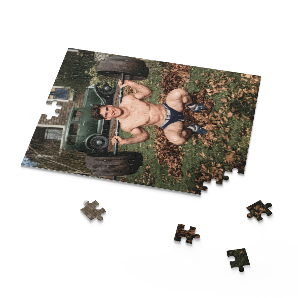 LGBTQ+ Heritage Jigsaw Puzzle — Outdoor Barbell Squat | athlétisme 051
