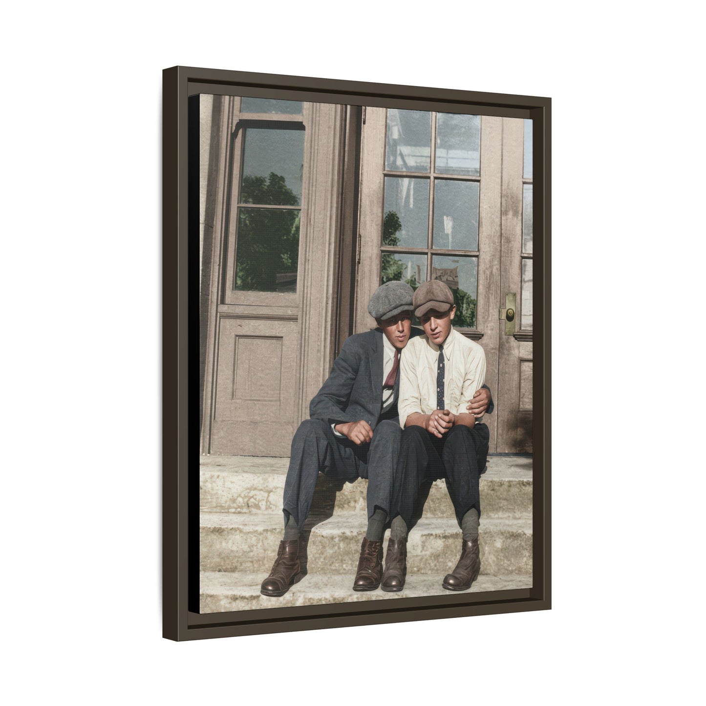 paire 057 | Framed Vintage Photo - Matte Canvas