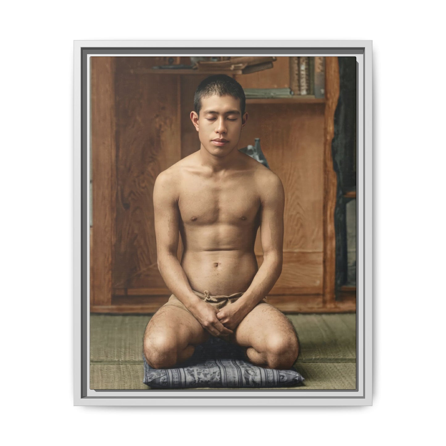 celibataire 025 | Framed Vintage Photo - Matte Canvas