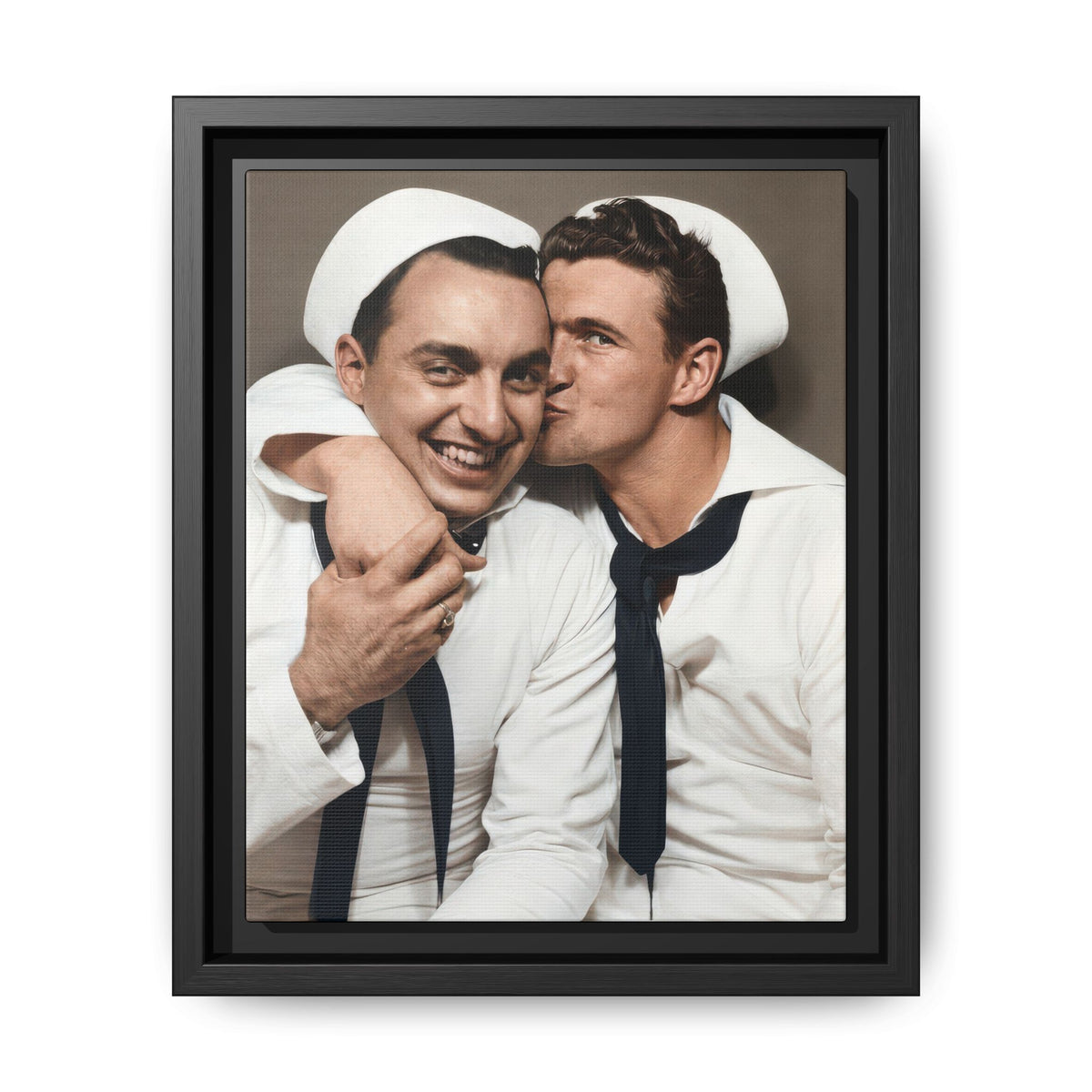 paire 155 | Framed Vintage Photo - Matte Canvas