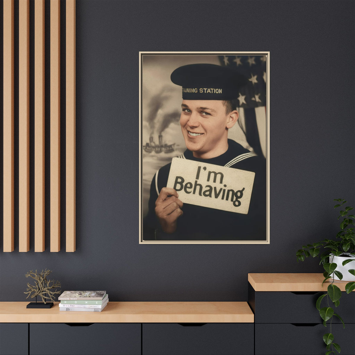 celibataire 002 | Framed Vintage Photo - Matte Canvas