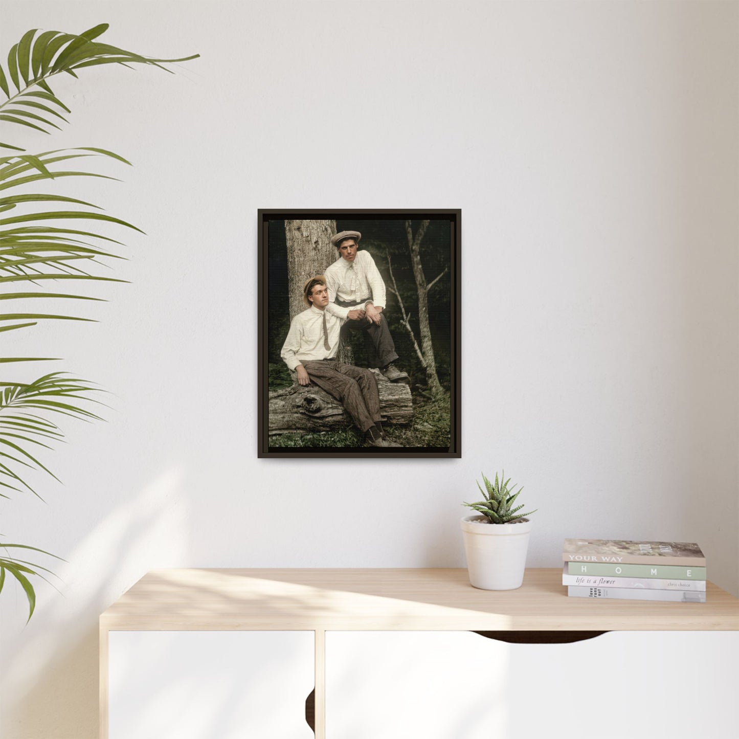 paire 140 | Framed Vintage Photo - Matte Canvas