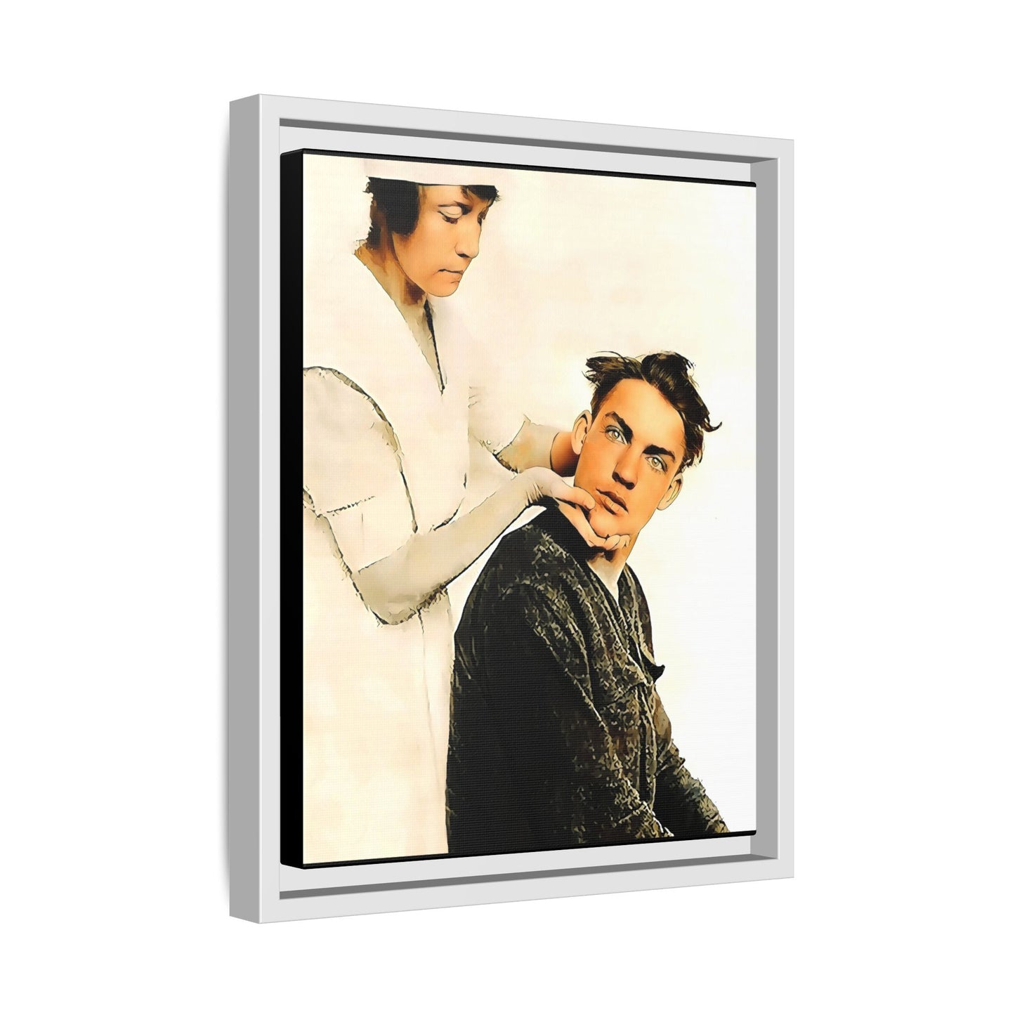 celibataire 021 | Framed Vintage Photo - Matte Canvas