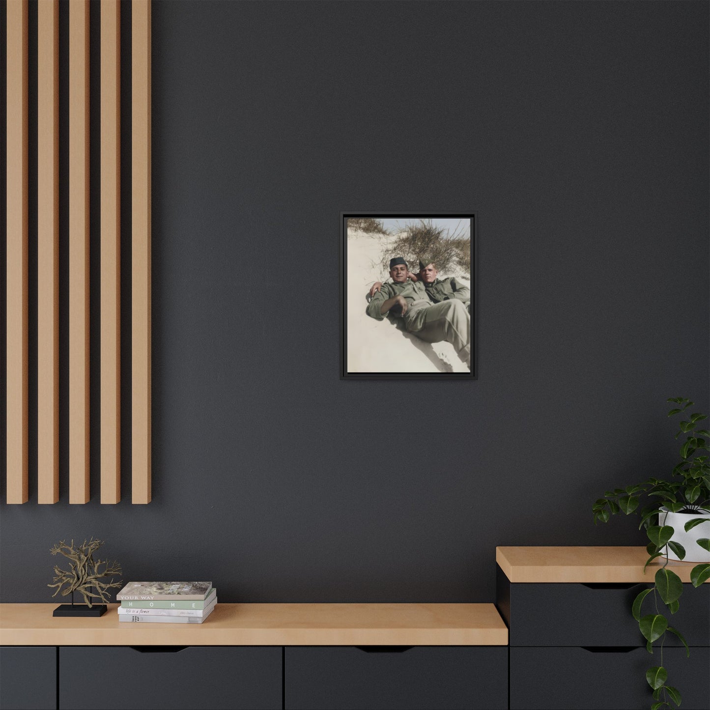 paire 098 | Framed Vintage Photo - Matte Canvas
