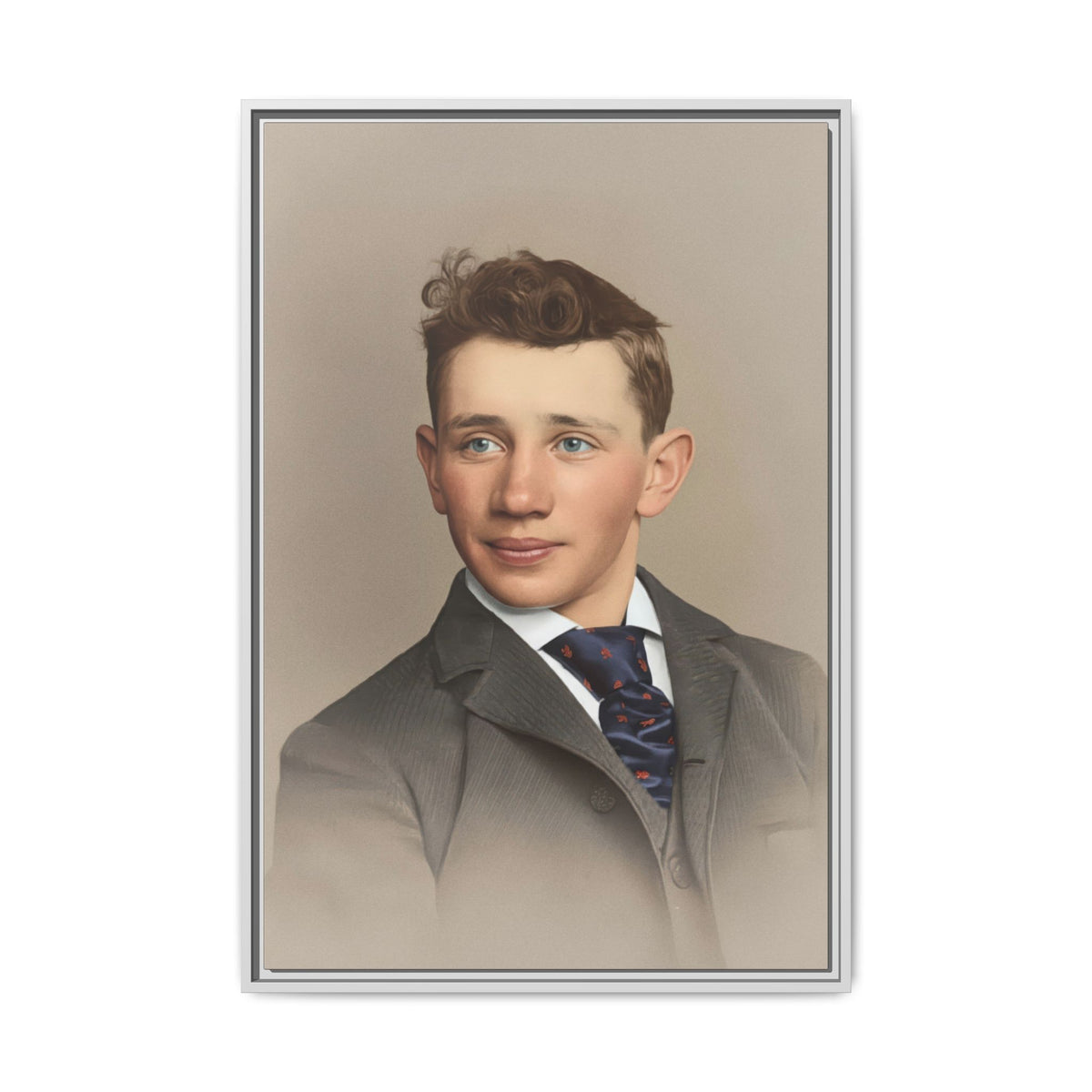 celibataire 038 | Framed Vintage Photo - Matte Canvas
