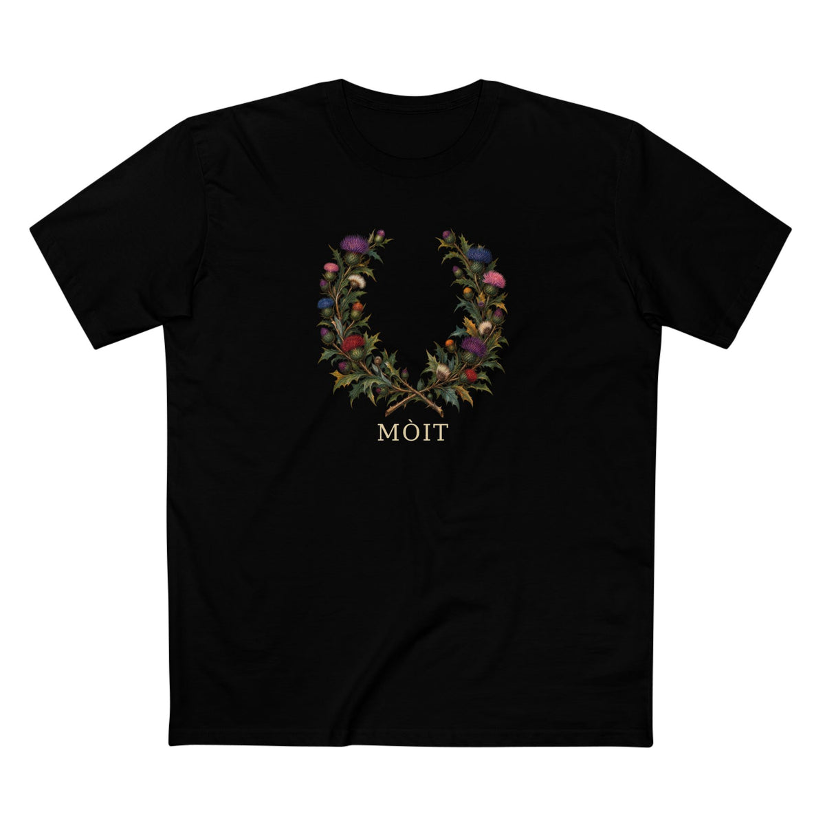 Scottish Thistle Mòit Pride T-Shirt | LGBTQ+ Gaelic Botanical Tee