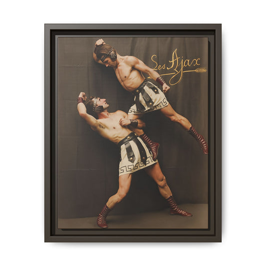 athlétisme 015 | Framed Vintage Photo - Matte Canvas