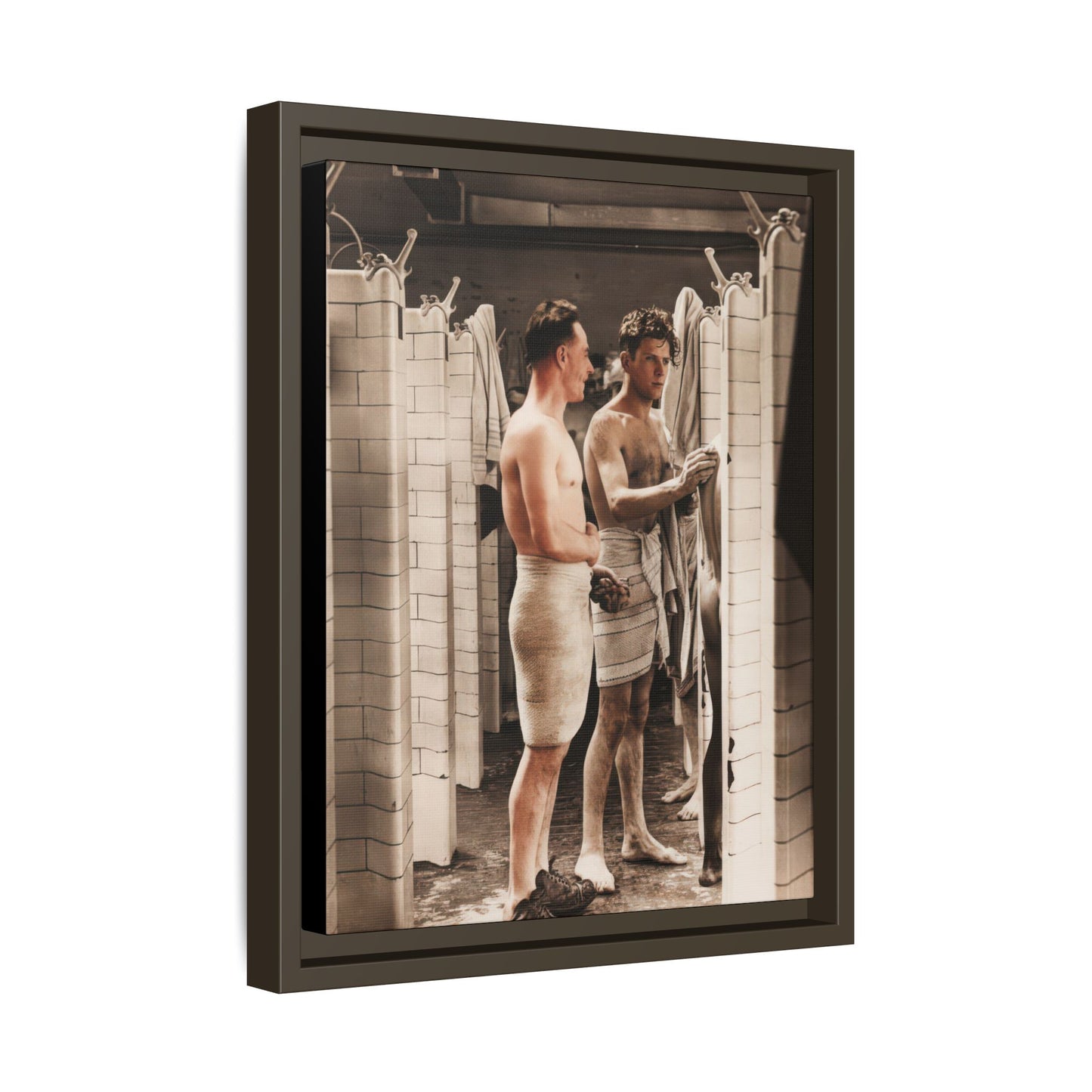 hommes 010 | Framed Vintage Photo - Matte Canvas