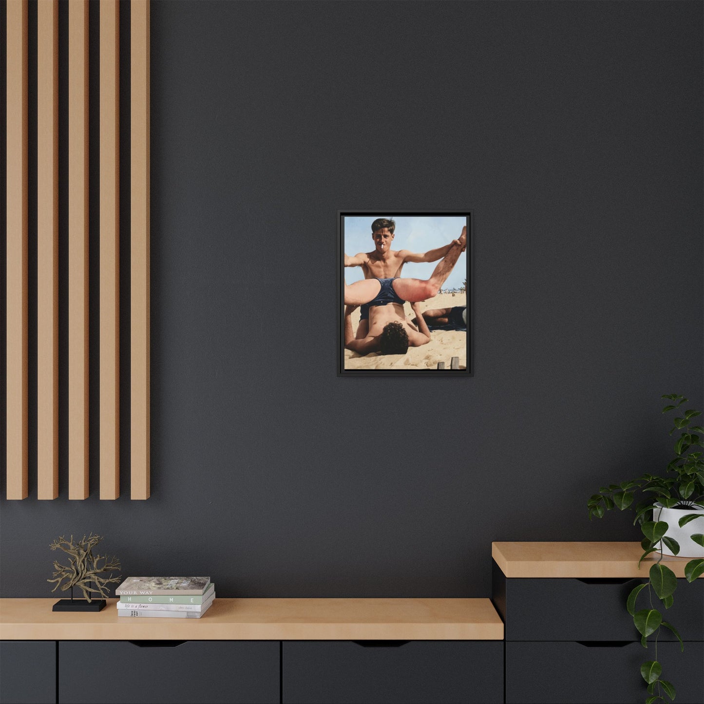 nager 004 | Framed Vintage Photo - Matte Canvas