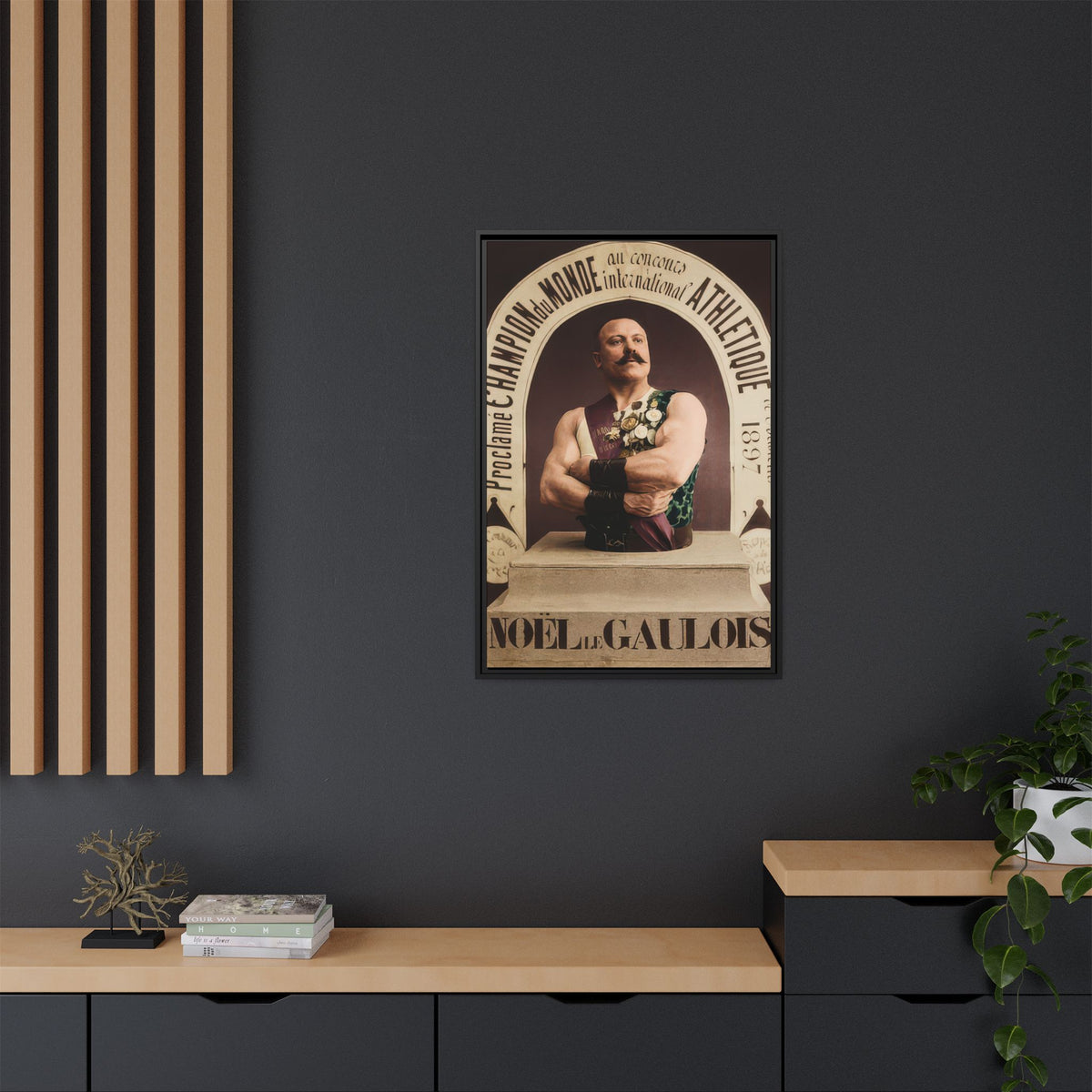 athlétisme 045 | Framed Vintage Photo - Matte Canvas