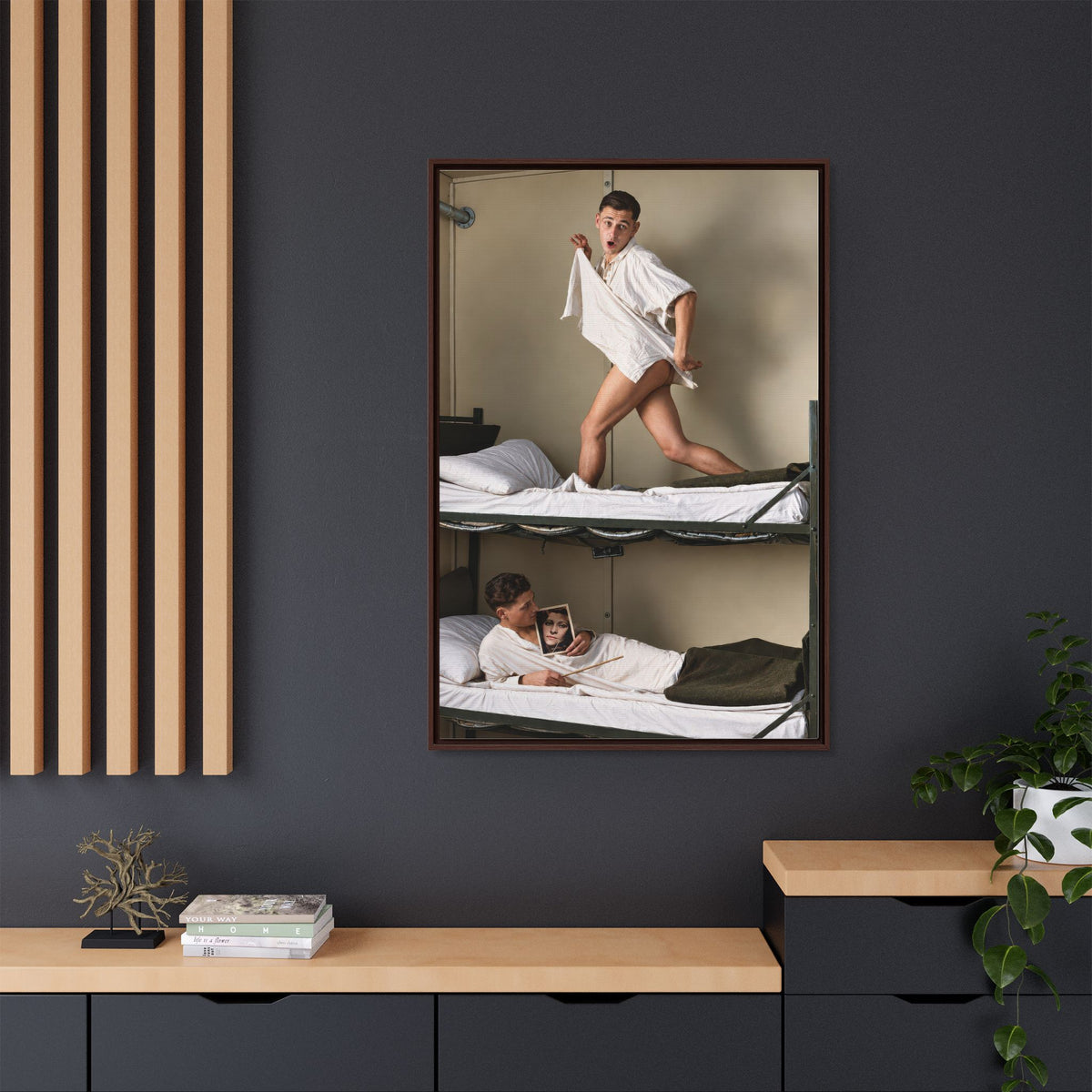 paire 168 | Framed Vintage Photo - Matte Canvas