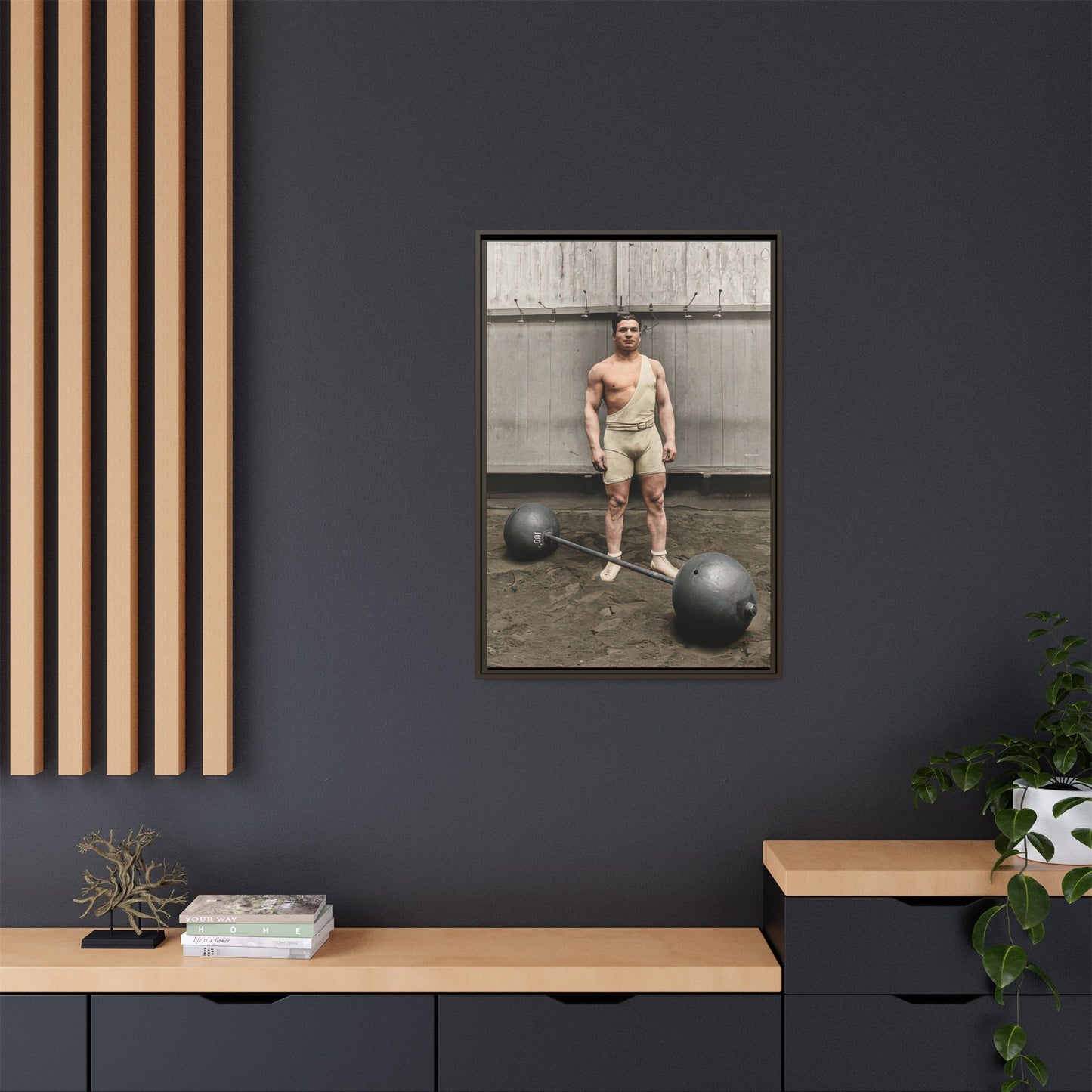 athlétisme 050 | Framed Vintage Photo - Matte Canvas