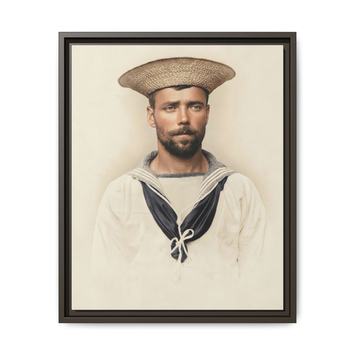 celibataire 020 | Framed Vintage Photo - Matte Canvas