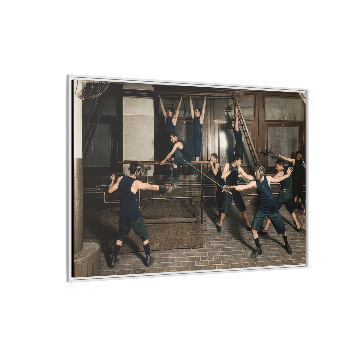 athlétisme 038 | Framed Vintage Photo - Matte Canvas