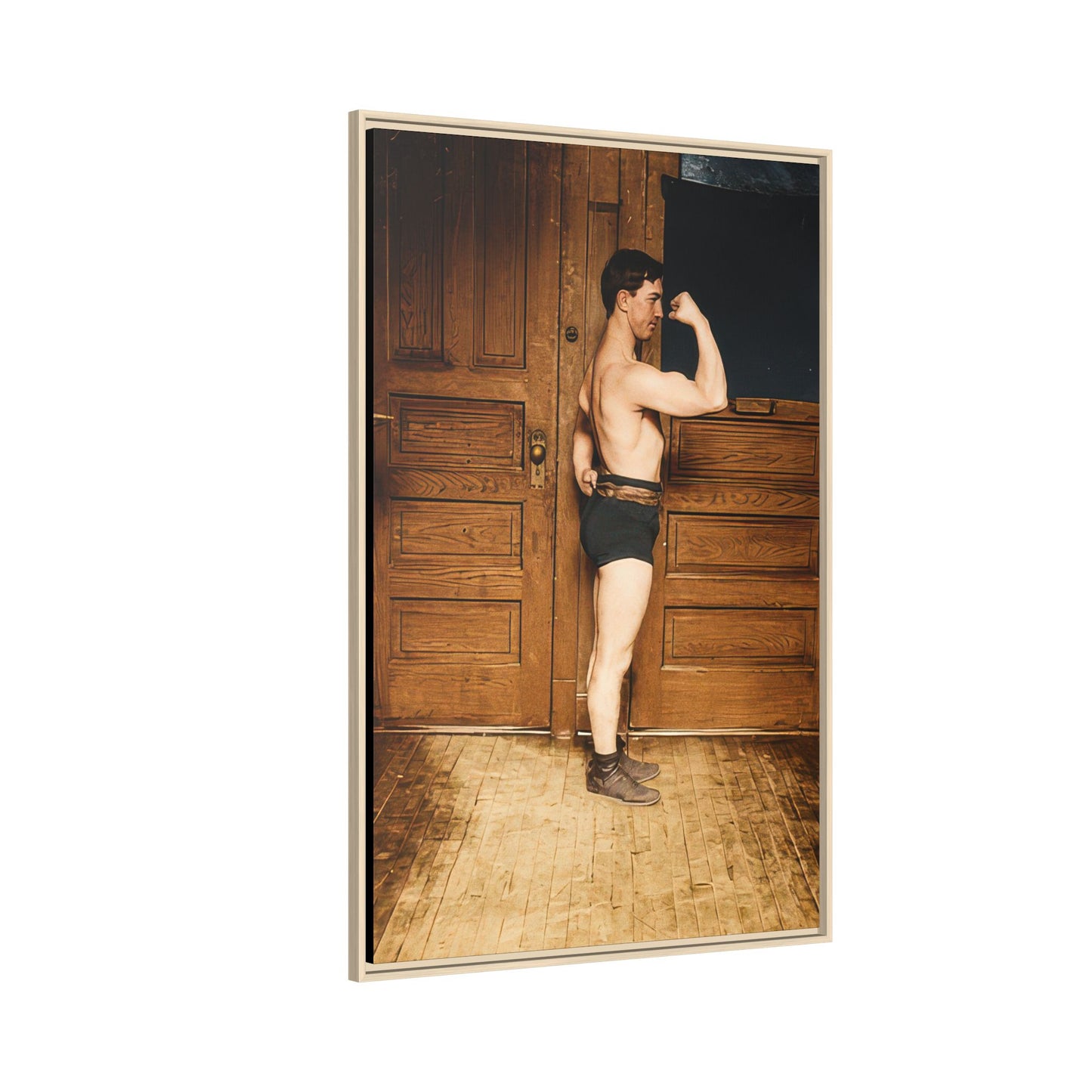 athlétisme 023 | Framed Vintage Photo - Matte Canvas