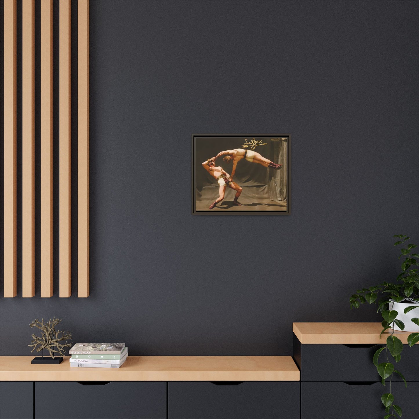 athlétisme 013 | Framed Vintage Photo - Matte Canvas