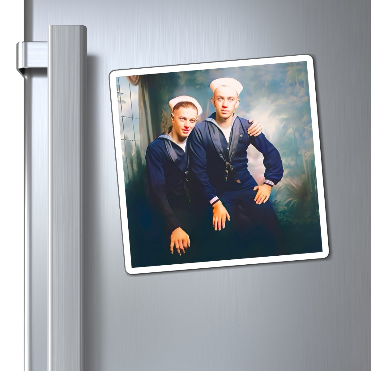 paire 017 | Magnets Vintage Gay Sailors Sailor Uniform Queer Couple Boyfriend Photo Present Gift