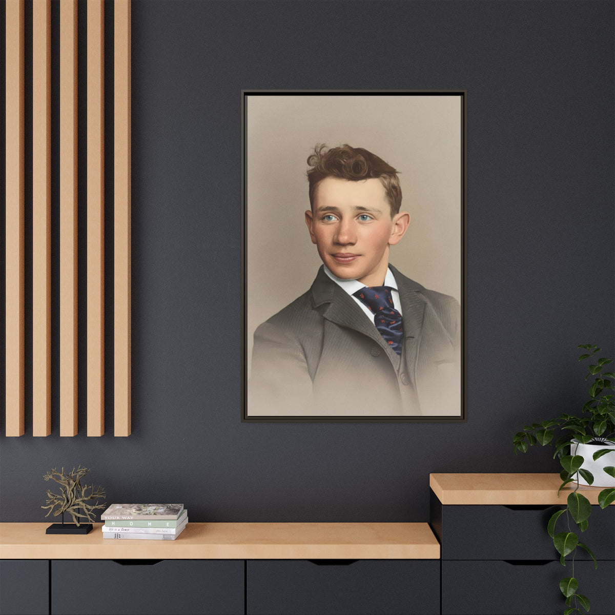 celibataire 038 | Framed Vintage Photo - Matte Canvas