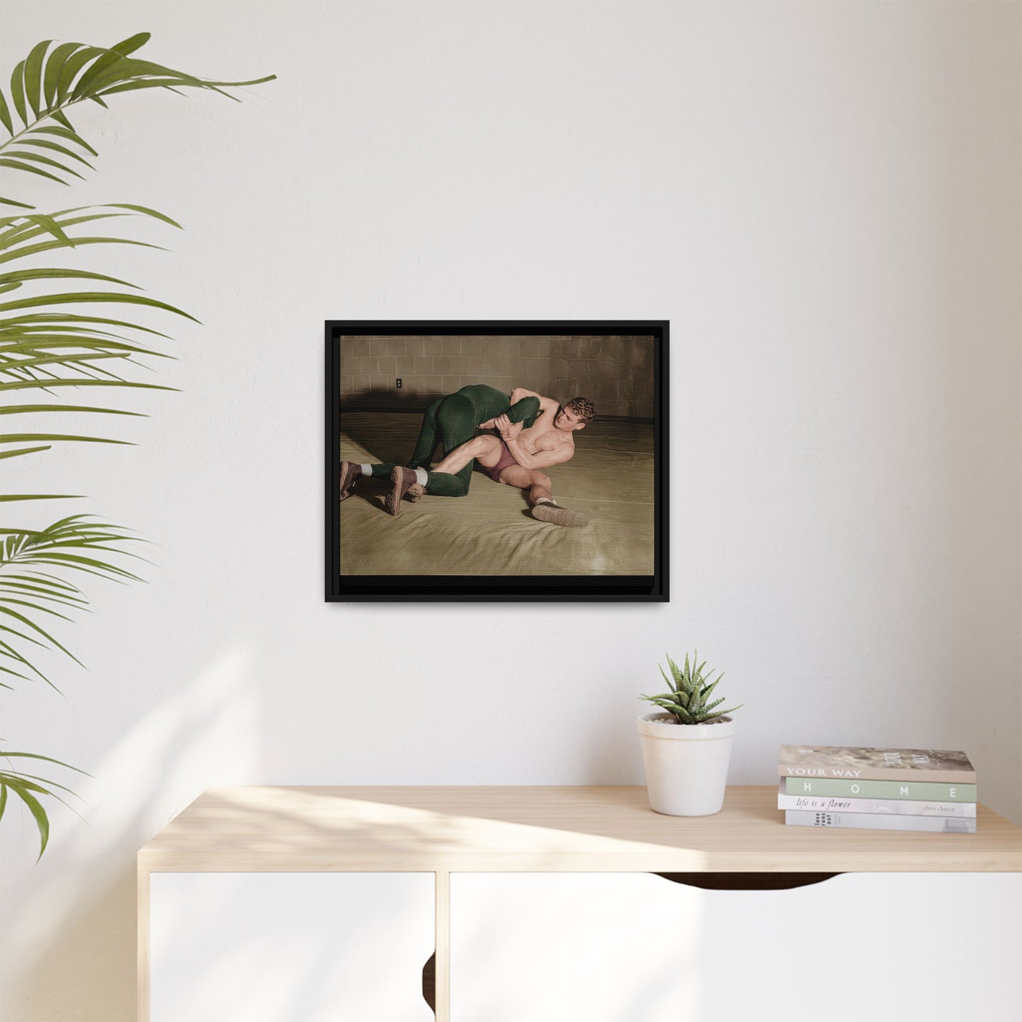athlétisme 032 | Framed Vintage Photo - Matte Canvas