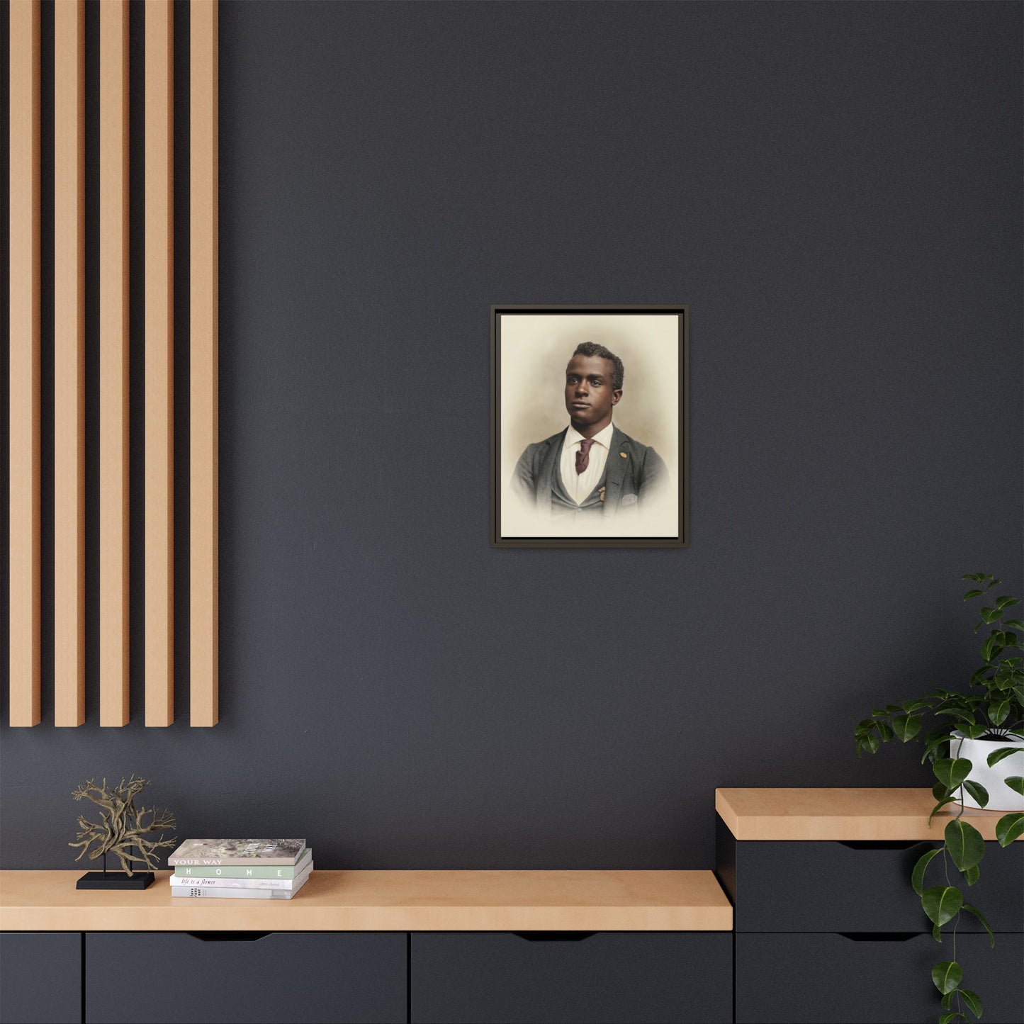 celibataire 027 | Framed Vintage Photo - Matte Canvas