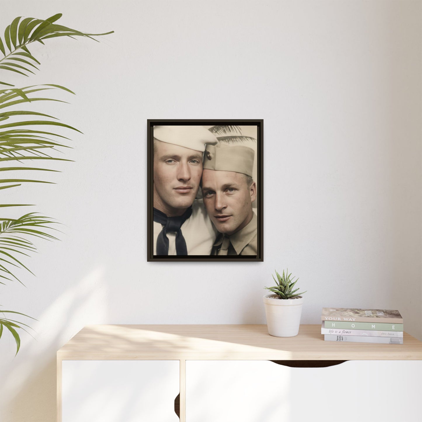 paire 042 | Framed Vintage Photo - Matte Canvas