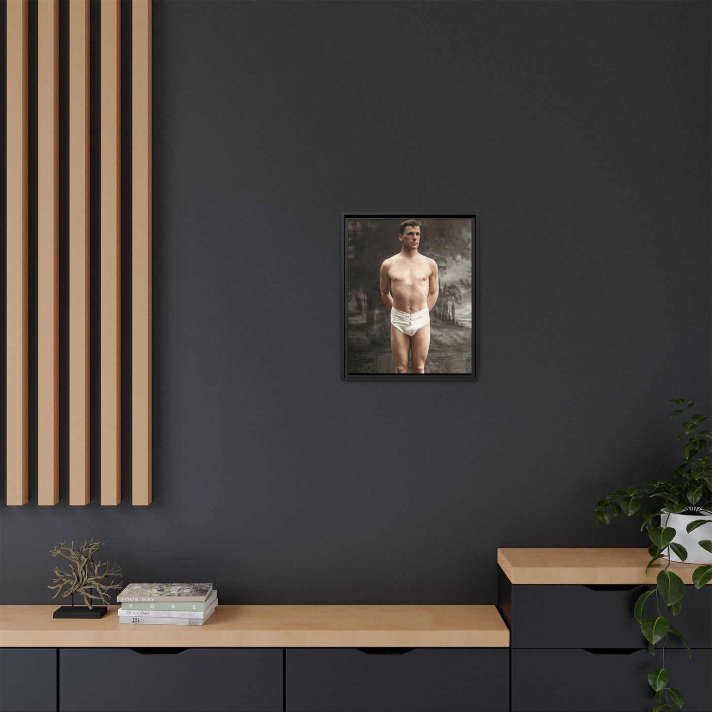 athlétisme 017  | Framed Vintage Photo - Matte Canvas