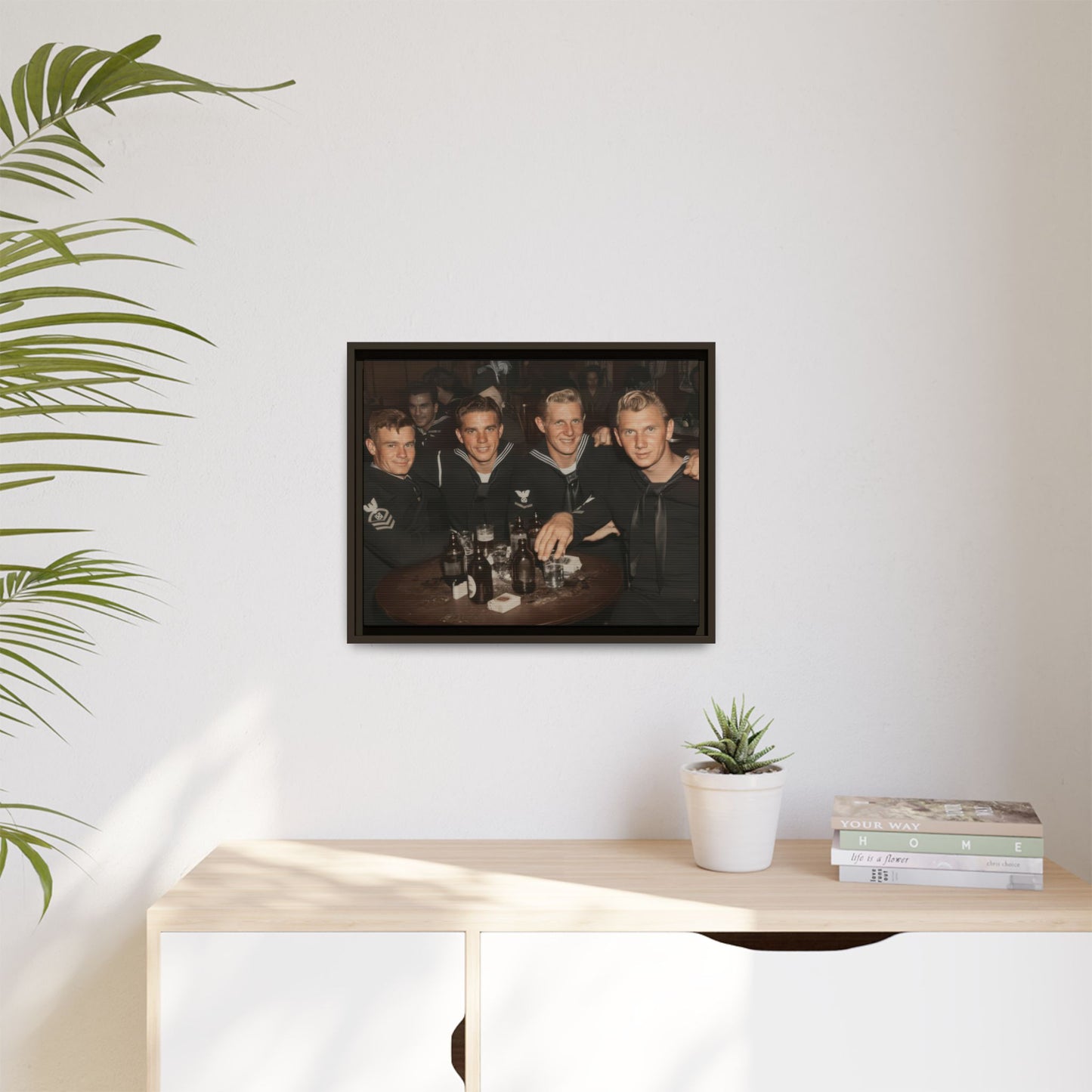 hommes 007 | Framed Vintage Photo - Matte Canvas