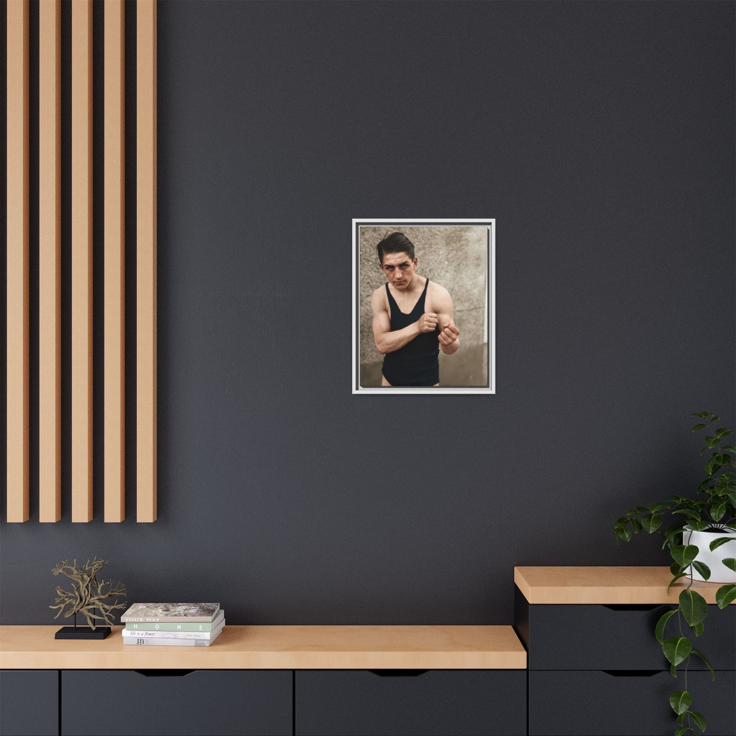 athlétisme 048 | Framed Vintage Photo - Matte Canvas