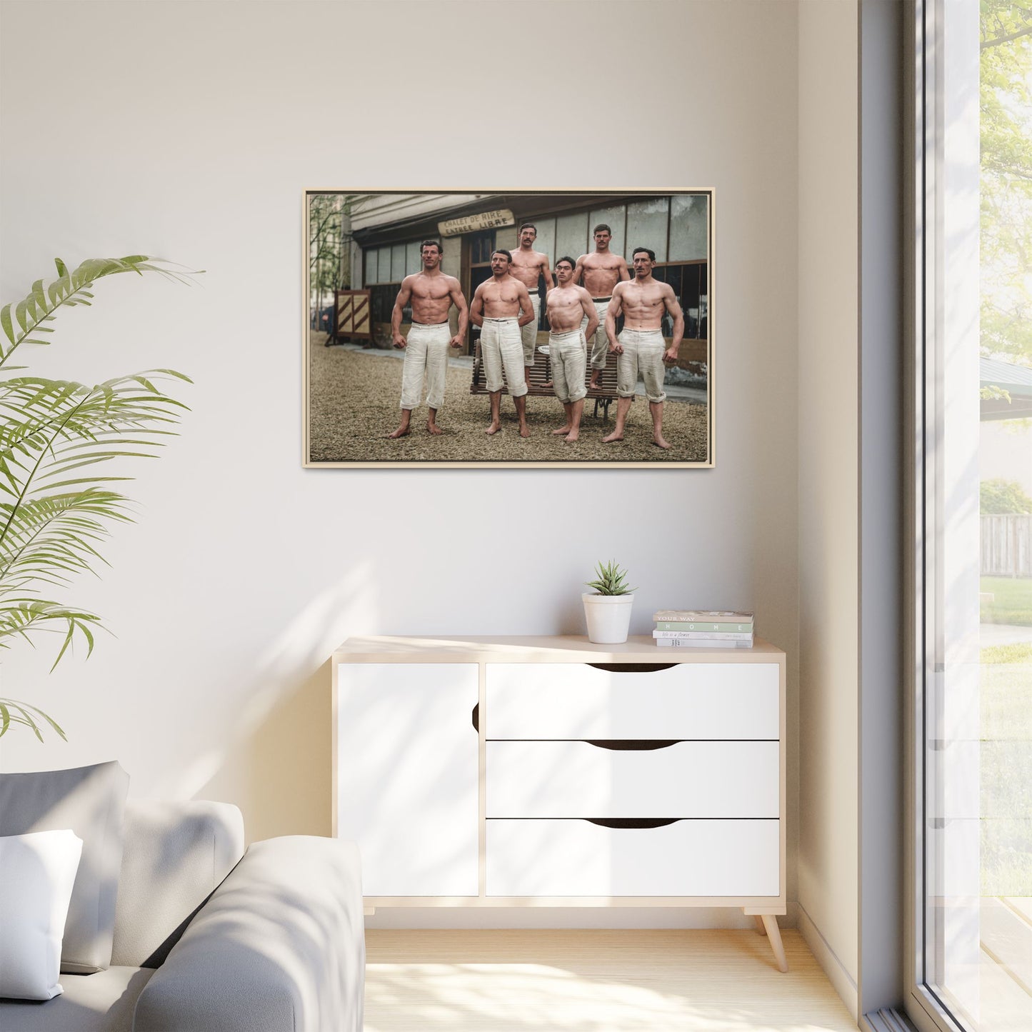 athlétisme 044| Framed Vintage Photo - Matte Canvas
