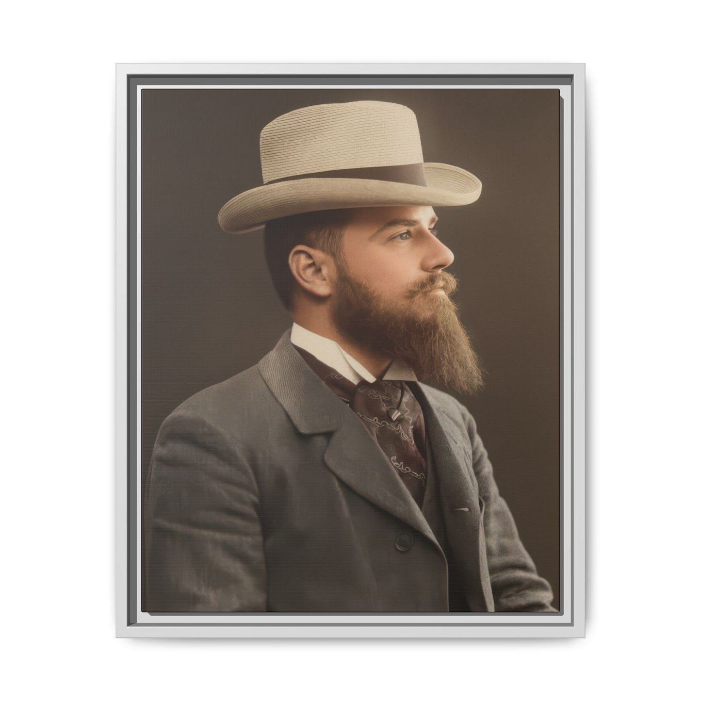 celibataire 014 | Framed Vintage Photo - Matte Canvas