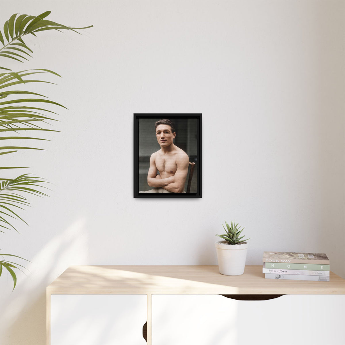 athlétisme 046 | Framed Vintage Photo - Matte Canvas