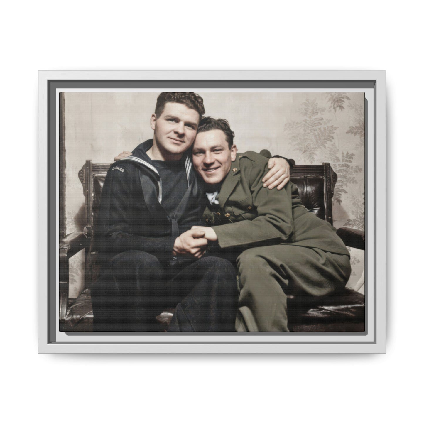 paire 087 | Framed Vintage Photo - Matte Canvas
