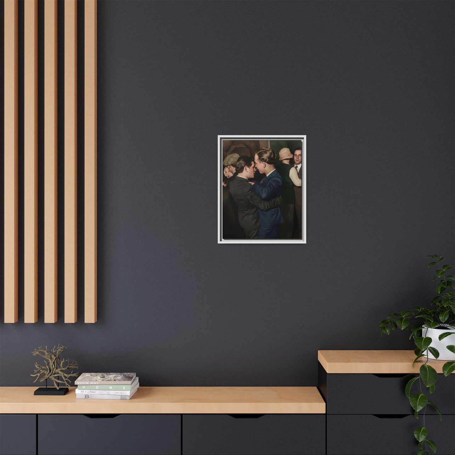 paire 141 | Framed Vintage Photo - Matte Canvas