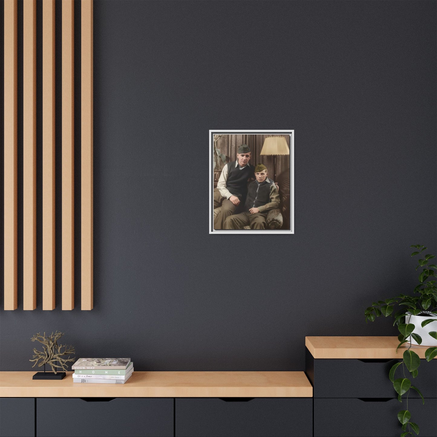 paire 071 | Framed Vintage Photo - Matte Canvas