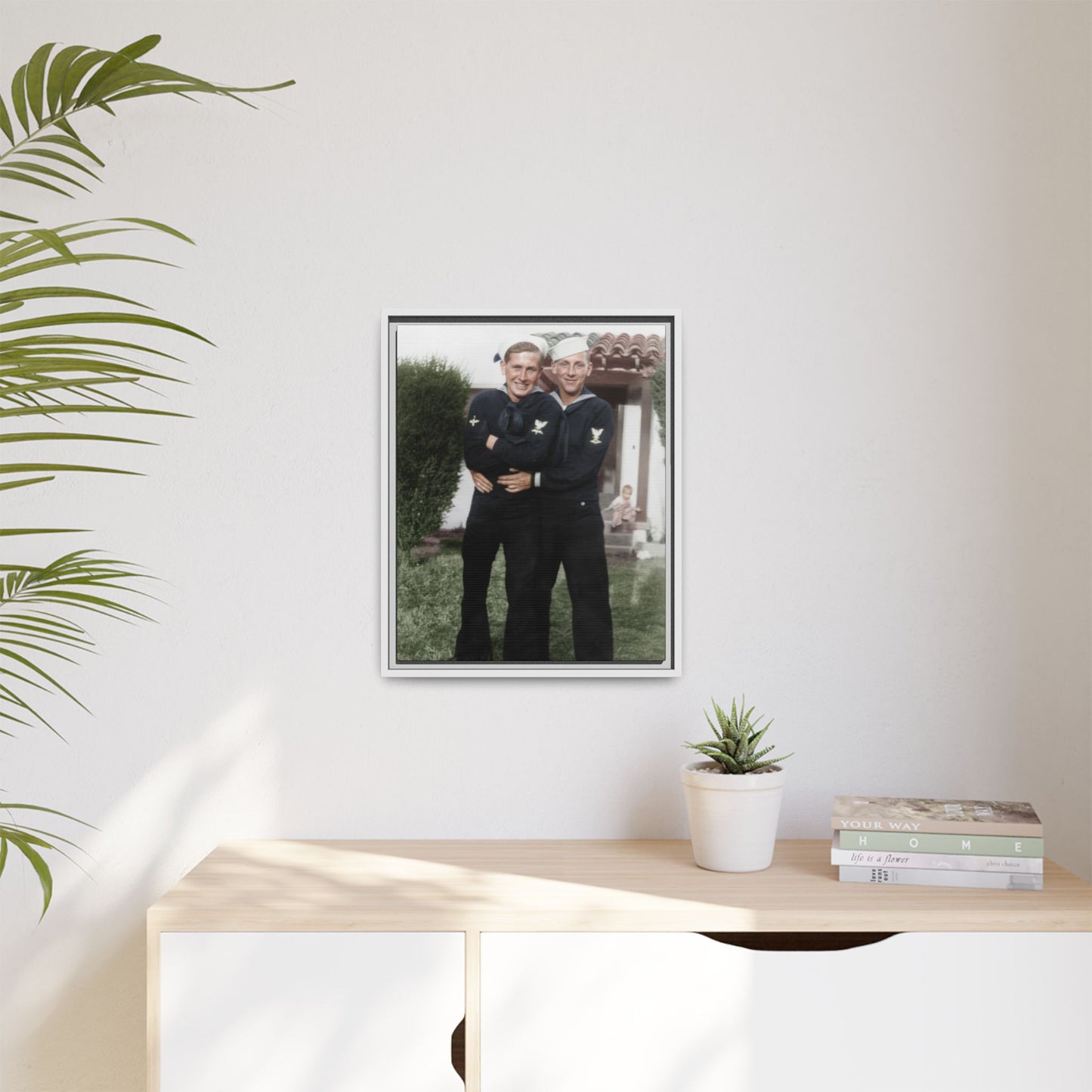 paire 025 | Framed Vintage Photo - Matte Canvas