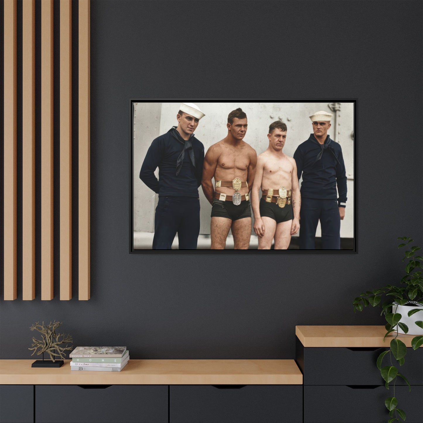 athlétisme 049 | Framed Vintage Photo - Matte Canvas
