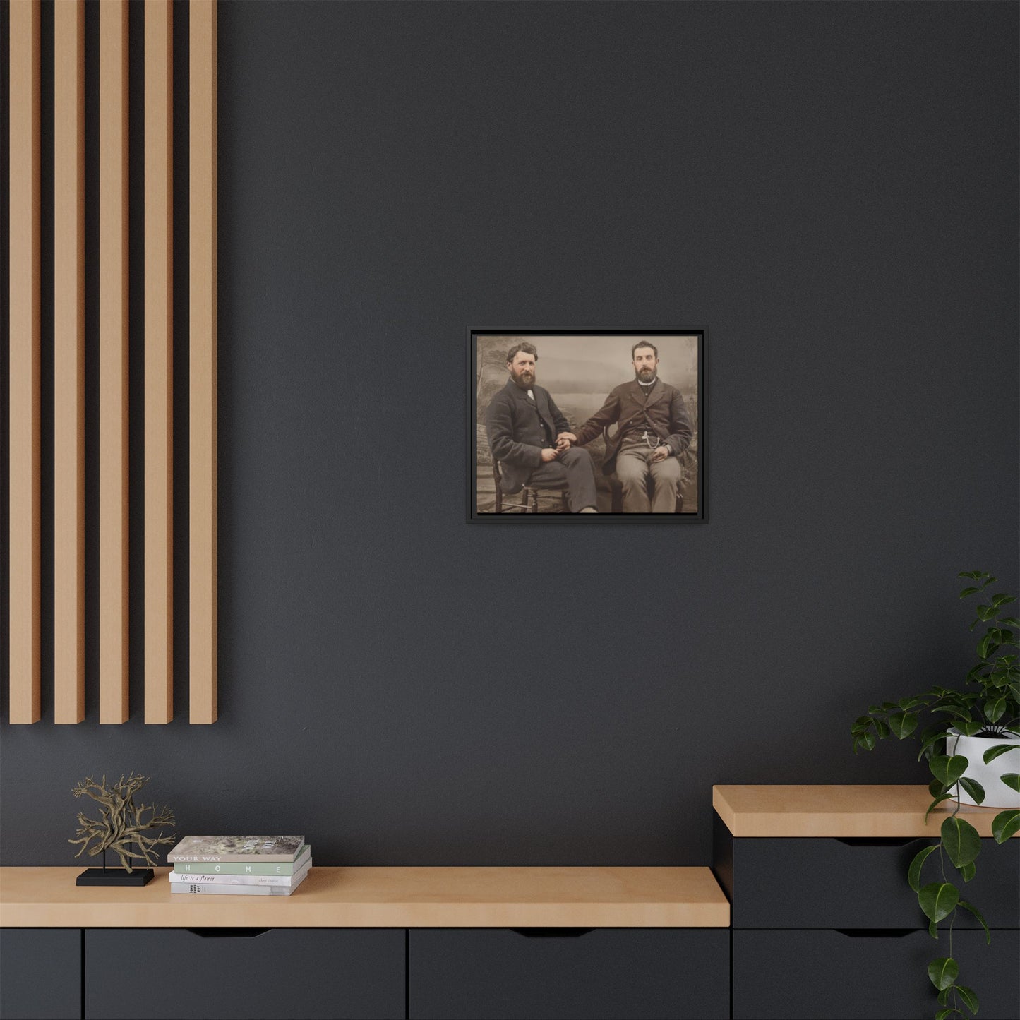 paire 110 | Framed Vintage Photo - Matte Canvas